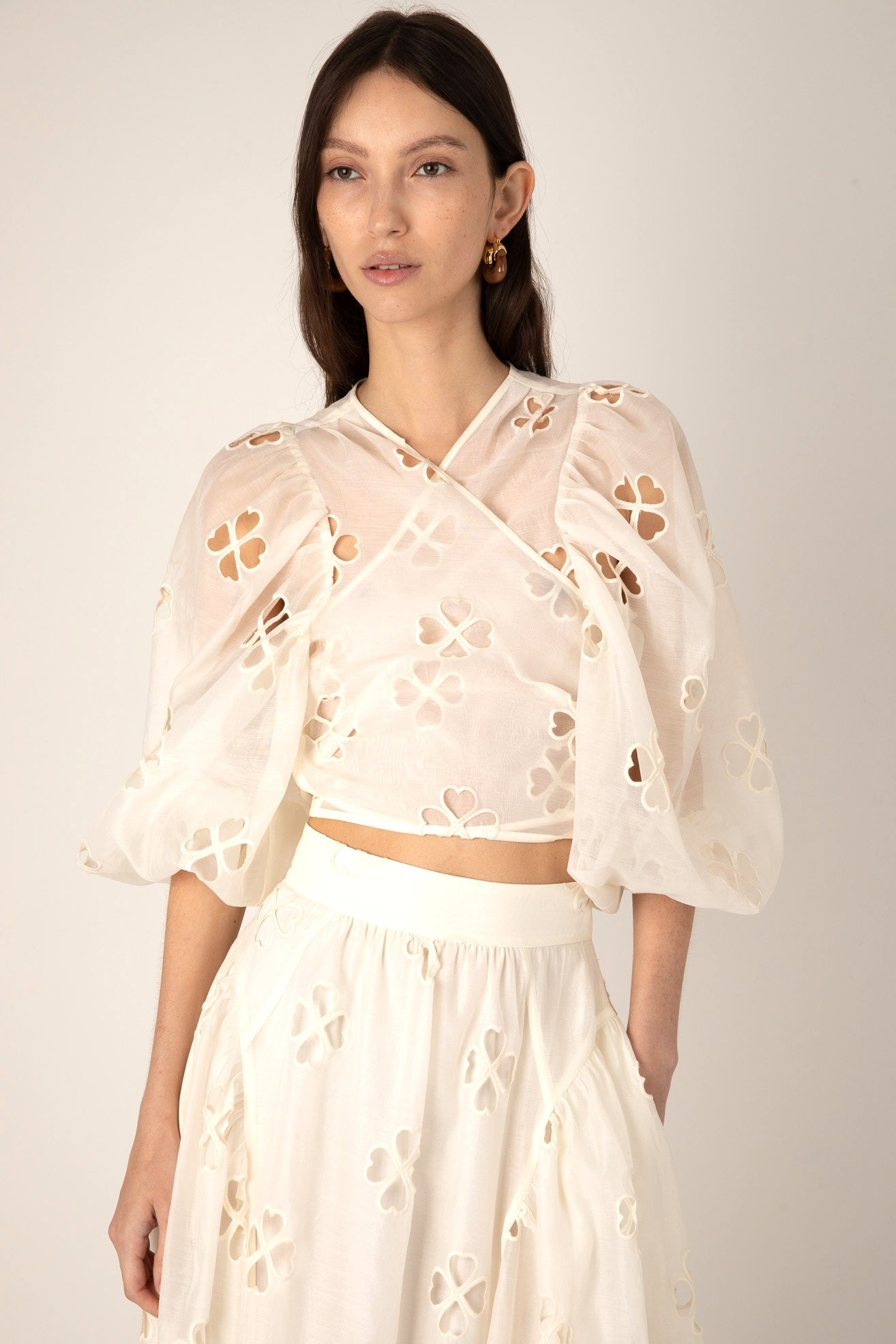 sachin and babi light blue dress Sheer Embroidered Midi Dress Artemide Floral Midi Dress | White Embroidered  Bodice main image 1