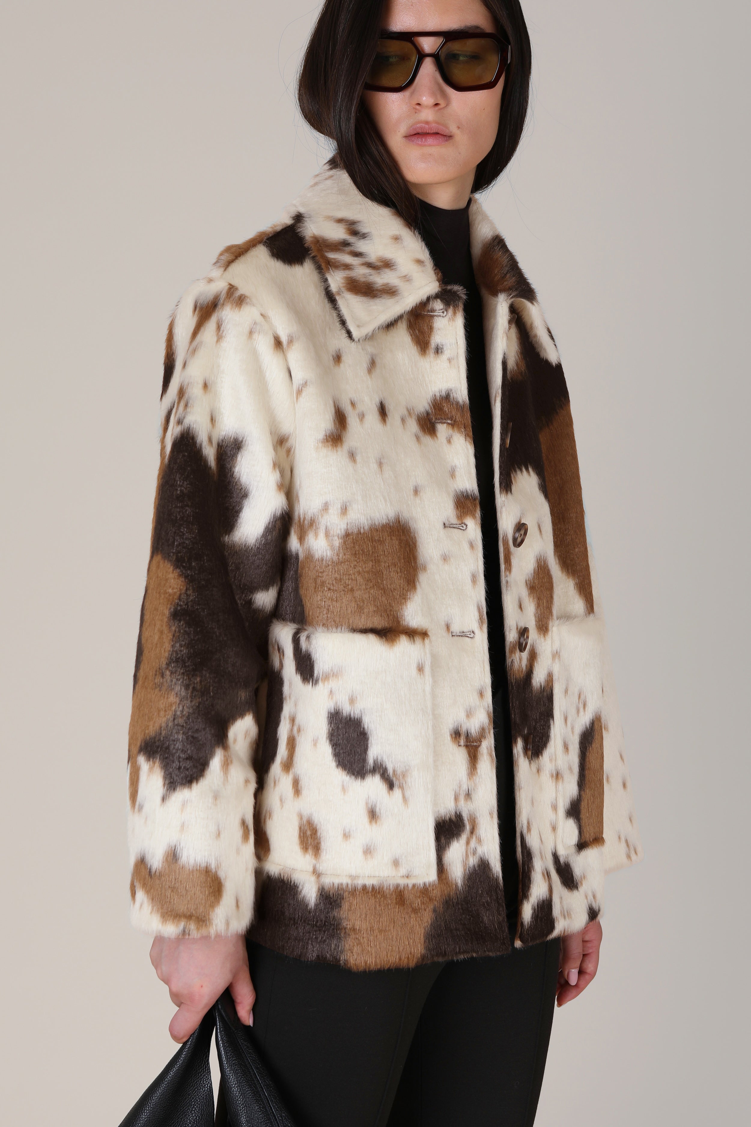 Womens Cow Print Jacket – vivere-london