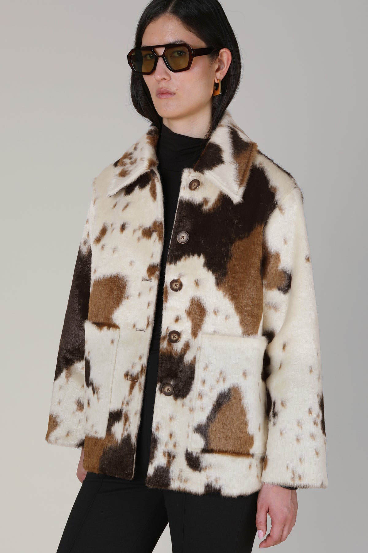Azra Cow Print Jacket