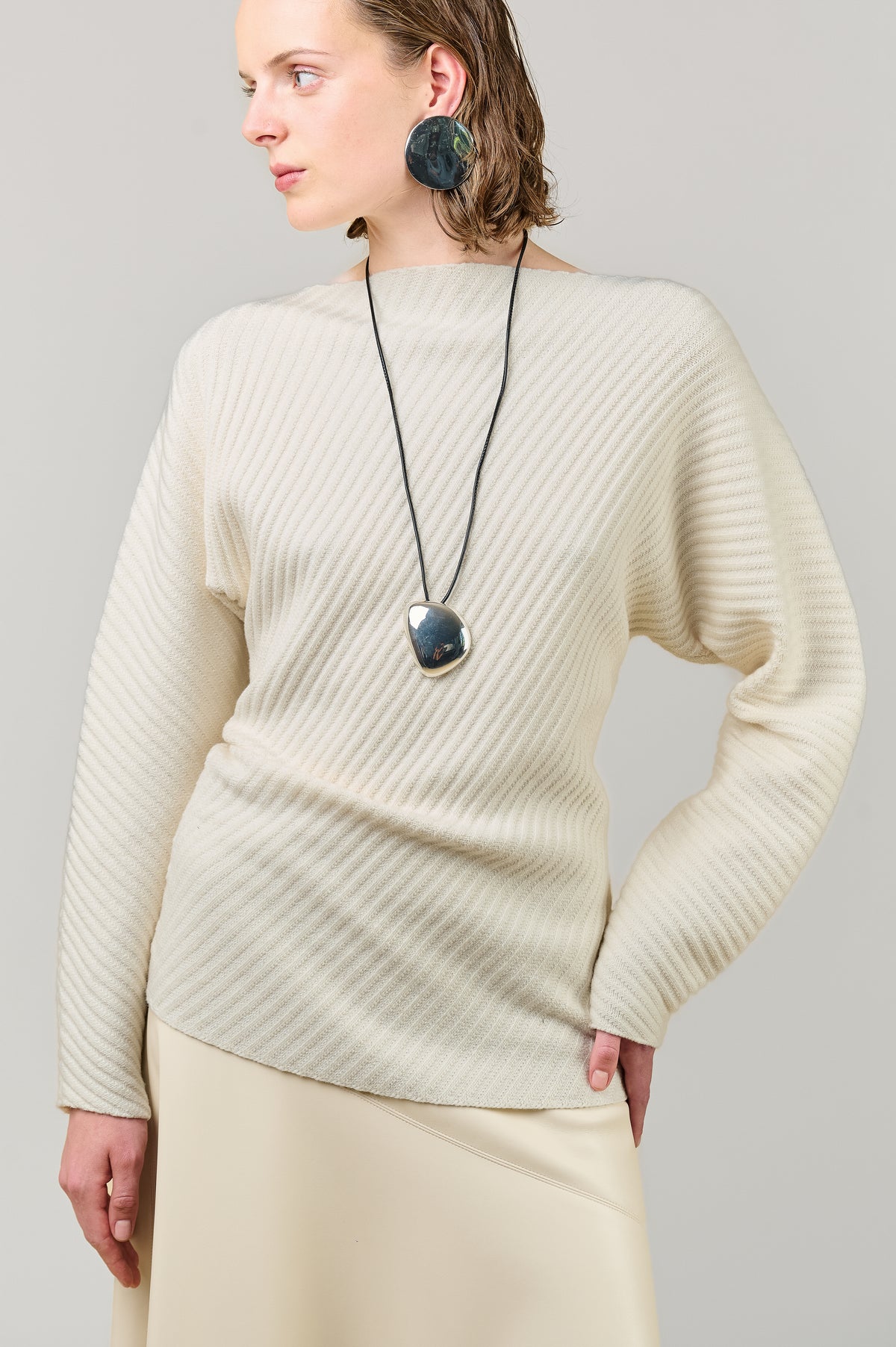 Ariel Diagonal Rib Jumper