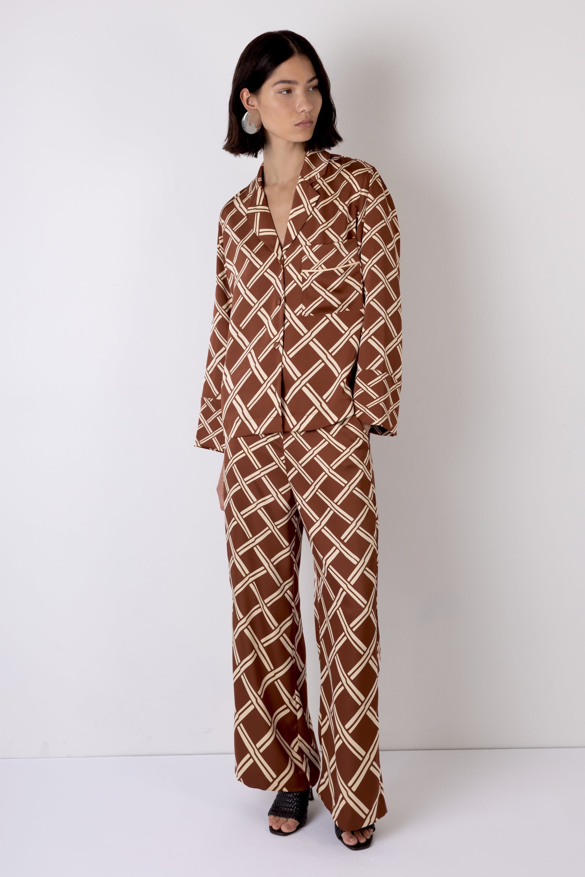 Wynn Trellis Print Trousers