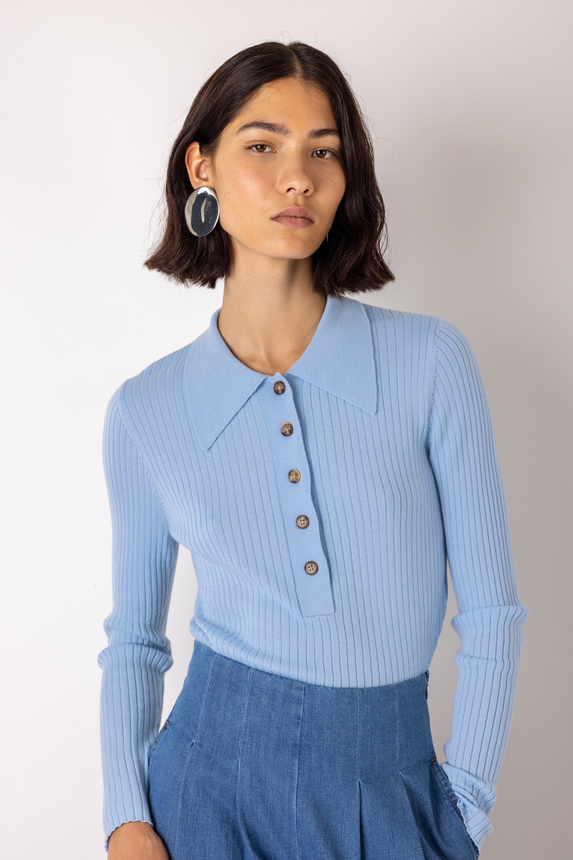 Cerise Rib Polo