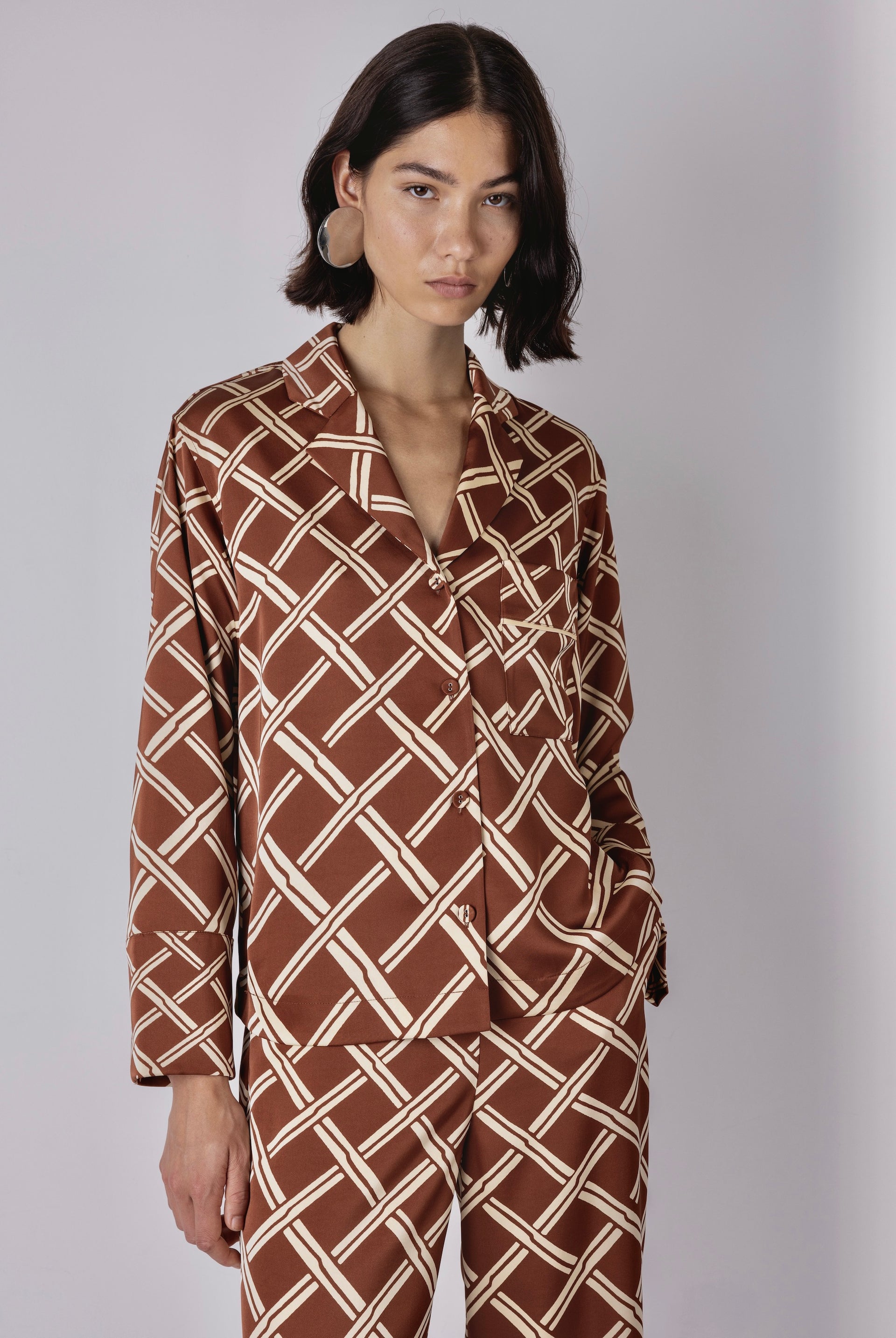 Lula Trellis Print Shirt